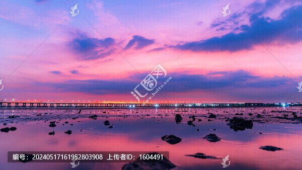 深圳紅樹灣晚霞風(fēng)景
