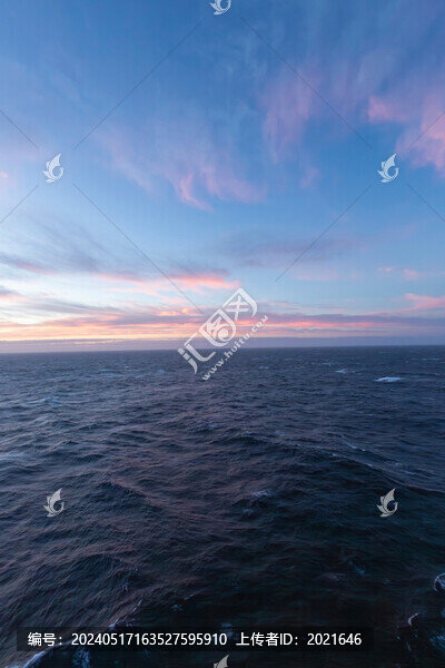 海洋日落晚霞地中海自然景觀