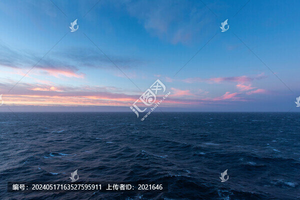 海洋日落晚霞地中海自然景觀