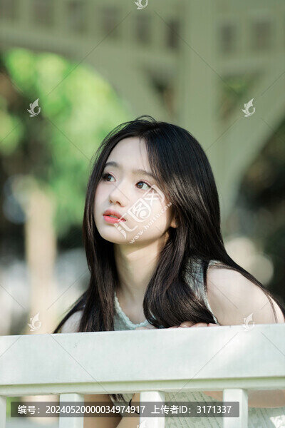 夏日清新氧氣清新感少女