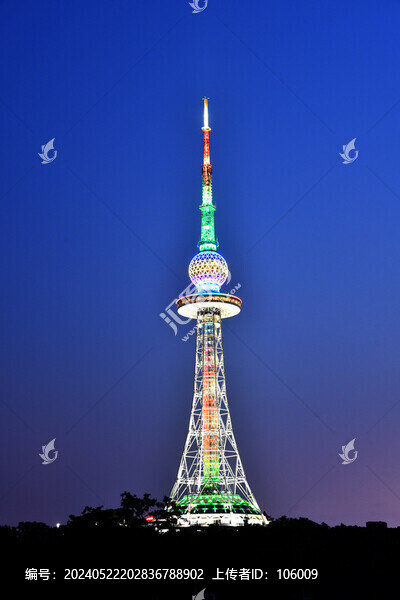 青島電視塔夜景