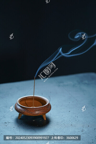 紫砂香爐點(diǎn)香