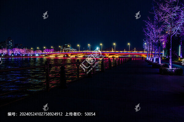 北京通州大運(yùn)河夜景