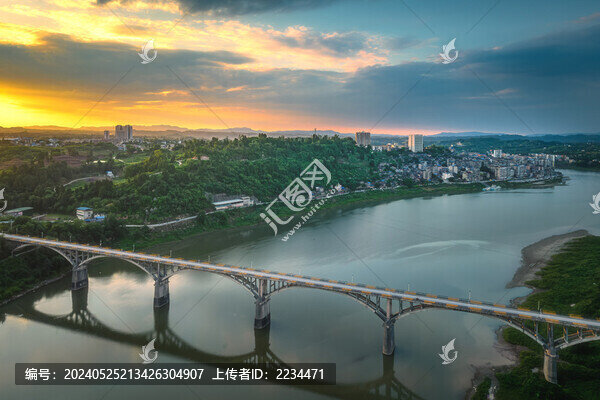 渠江晨光