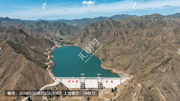 大同陽高守口堡水庫風光航拍
