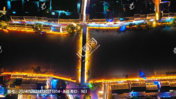 塘棲廣濟(jì)橋夜景