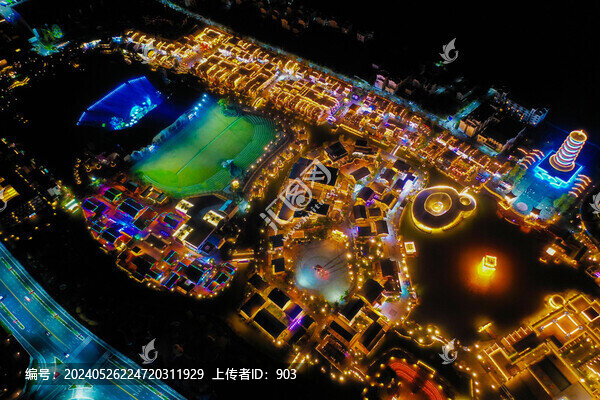 婺女洲金閣夜景