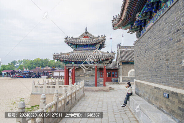 山海關(guān)老龍頭海神廟鼓樓側(cè)面