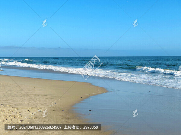 海灘的波浪