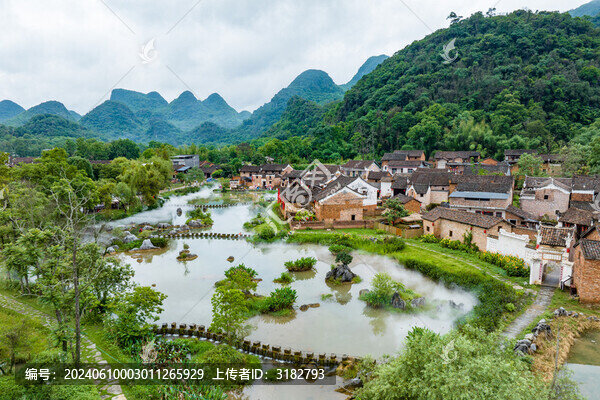 中國湖南江永古村落勾藍瑤寨景觀