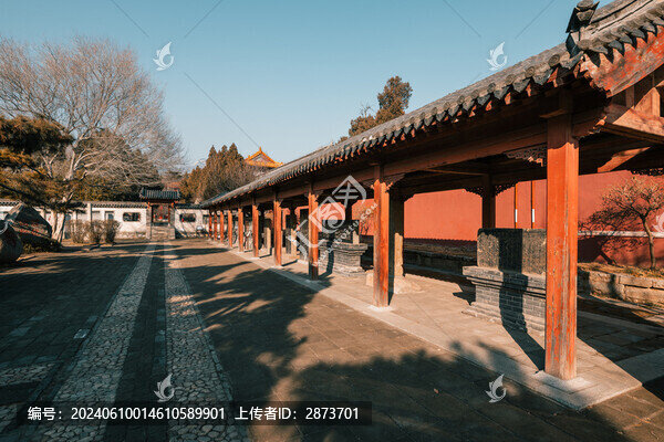 山東泰山岱廟景區(qū)建筑風光