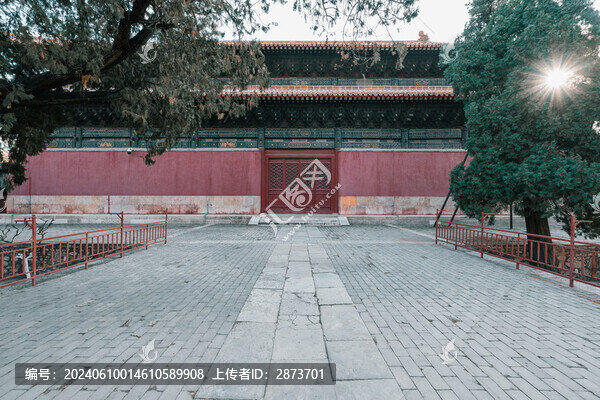 山東泰山岱廟景區(qū)建筑風光