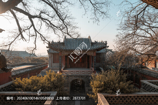 山東泰山岱廟景區(qū)建筑風(fēng)光