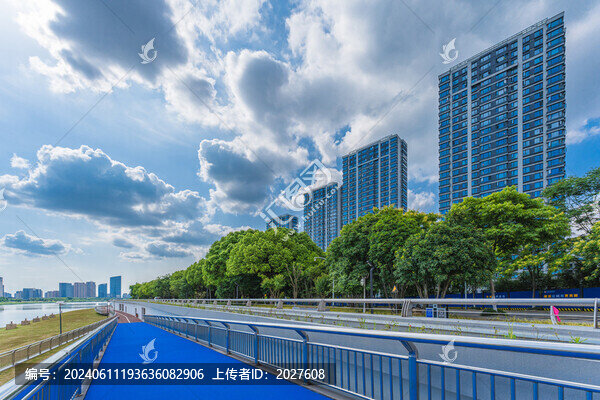 上虞江濱城市風(fēng)光