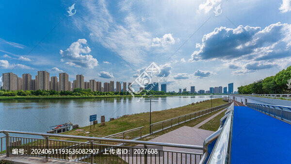 上虞江濱城市風(fēng)光