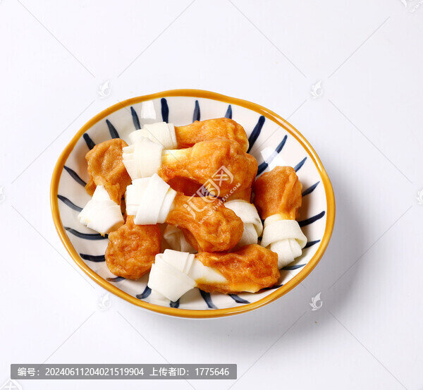 寵物零食雞鴨肉繞牛皮結(jié)骨