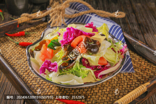 手撕大拌菜