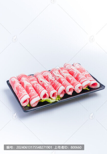 火鍋菜品羊肉片