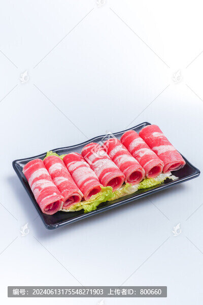 火鍋菜品羊肉片