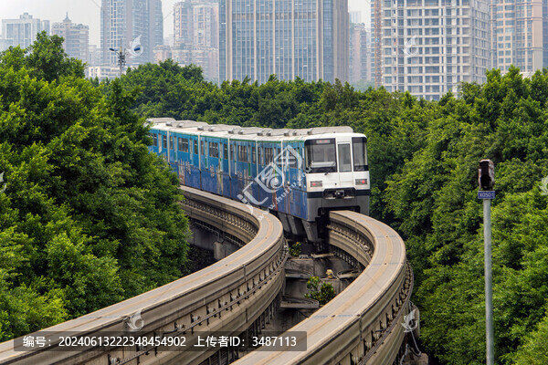 重慶軌道交通跨坐式單軌列車