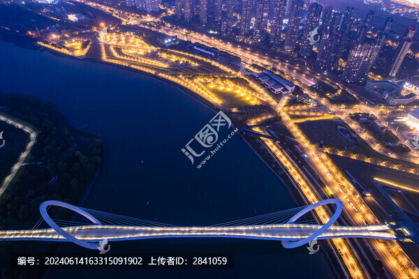 中國(guó)江蘇南京南京眼旅游區(qū)夜景