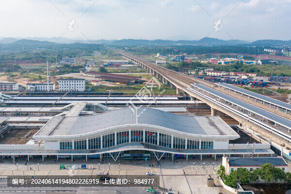 江西上饒高鐵站航拍風(fēng)光