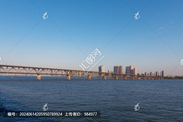 浙江杭州錢塘江大橋城市風(fēng)光