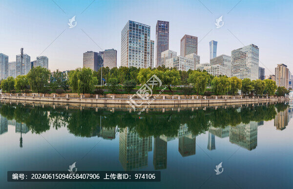 北京現(xiàn)代建筑和通惠河風(fēng)光