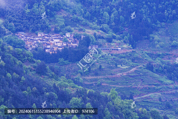 安徽省的高山峽谷和大洲源山村
