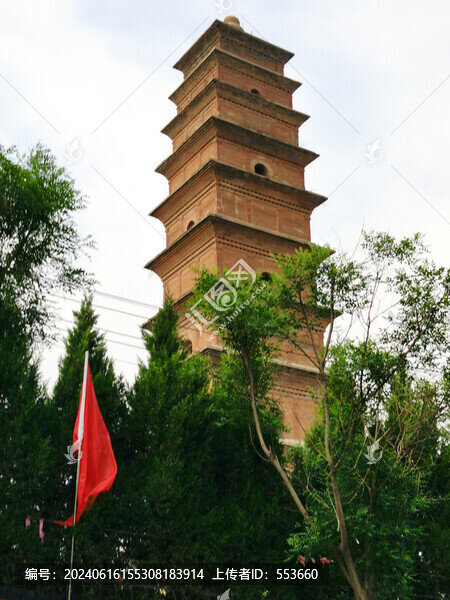 蒲城南寺唐塔