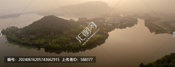 杭州湘湖世界旅游博物館晨曦