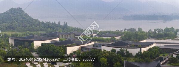 杭州湘湖世界旅游博物館晨曦