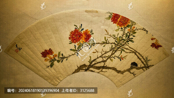清代陳番誥的石榴圖