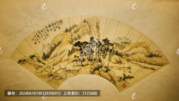現(xiàn)代黃賓虹山水圖