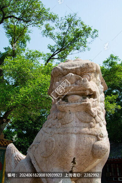 中國古建筑中的石獅子