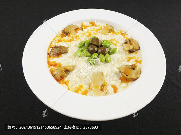 松茸蒸豆腐