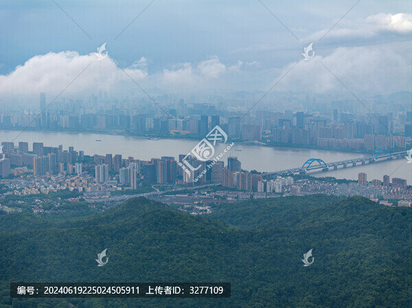 杭州城市陽臺金融中心風光