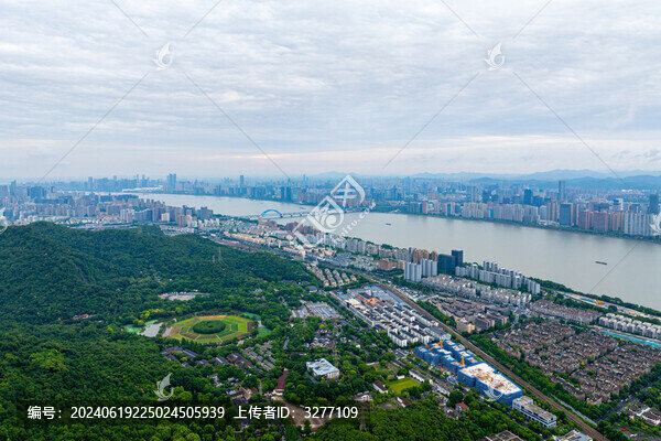 杭州復興大橋與城市風光