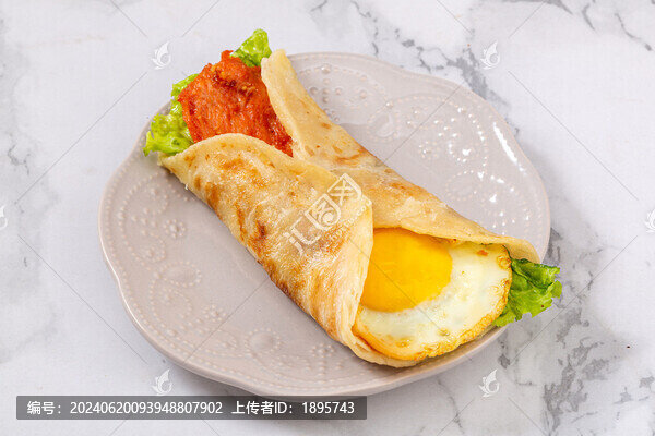 雞蛋里脊生菜手抓餅