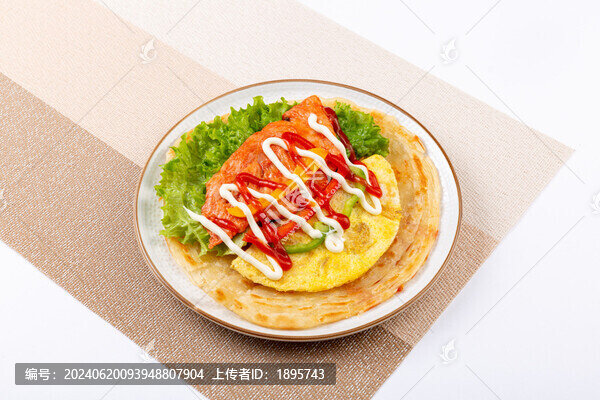 雞蛋里脊生菜手抓餅