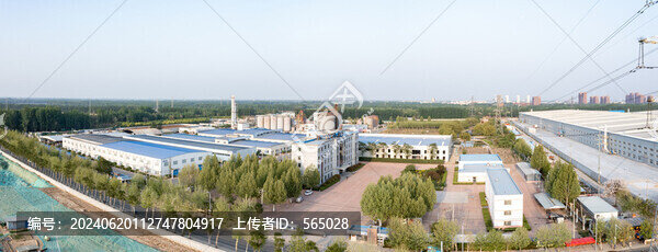 德州開發(fā)區(qū)又一村酒廠外景航拍