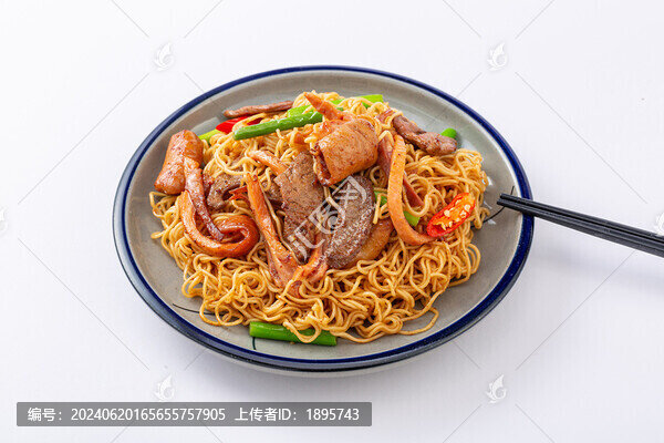 豬雜炒面