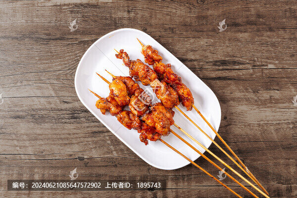 黑椒雞腿肉烤串