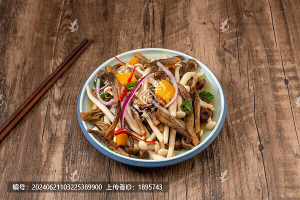 涼拌白玉鹿茸菇
