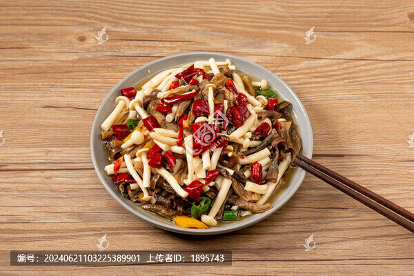 涼拌白玉鹿茸菇