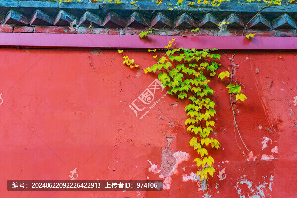 北京天壇公園古建筑和綠色植物