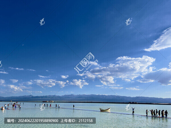 青海茶卡鹽湖風光