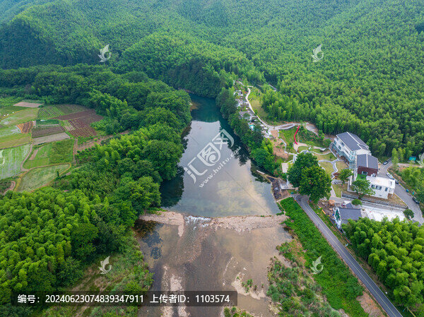 安徽涇縣月亮灣日落晚霞