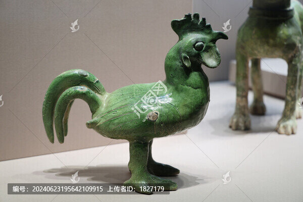 綠釉陶雞