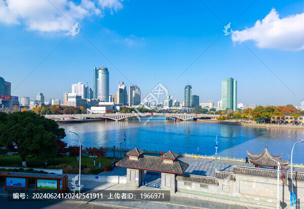 寧波三江口城市風光